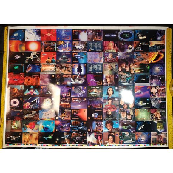 Other - 1996 SkyBox Star Trek Uncut Card‎ Sheet 37x27 Promo Display Sheet
